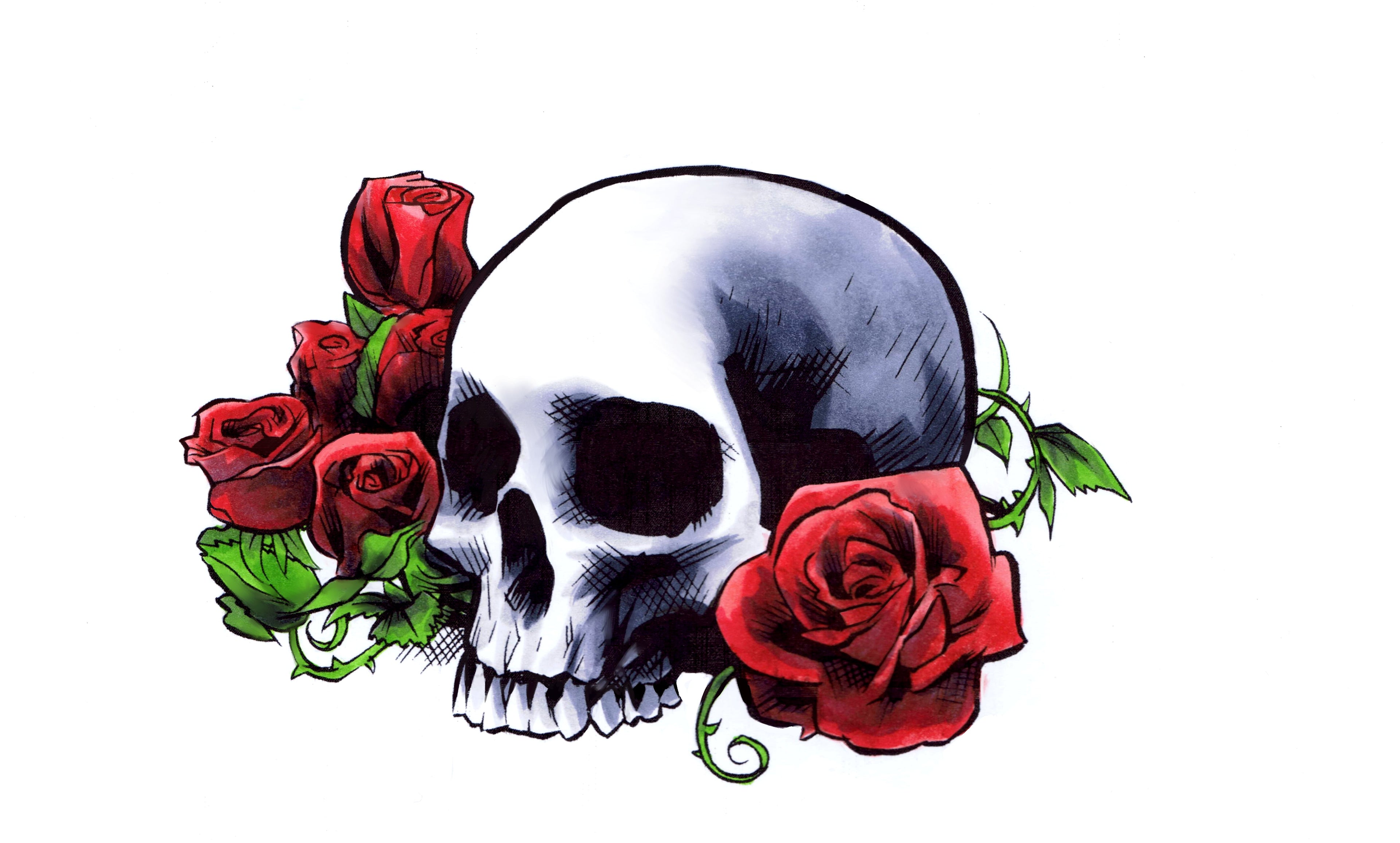 Skull and Roses